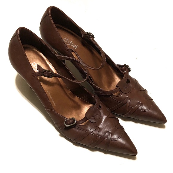 Diba Shoes - Diba Leather Pointy Toe Pumps